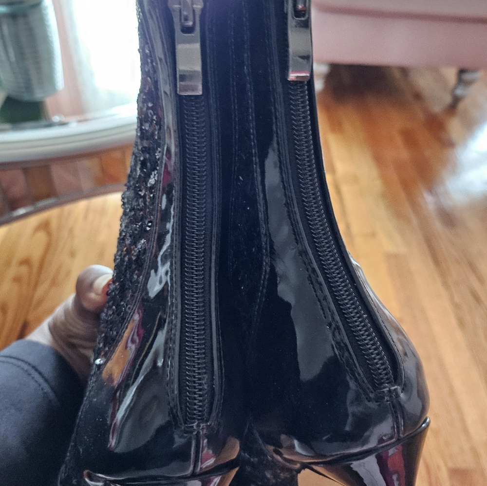 Sequin Bow Bootd - image 2